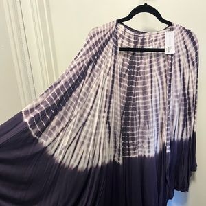 Purple tie dye over piece.
